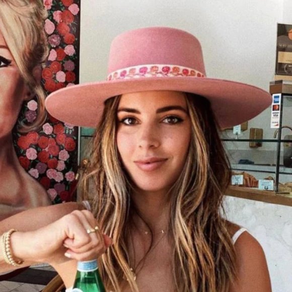 Lack Of Color Sierra Rose Full Brim Pink Wool Hat